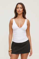 Dynamite Outlet | Sculpt V Neck Tank Top White