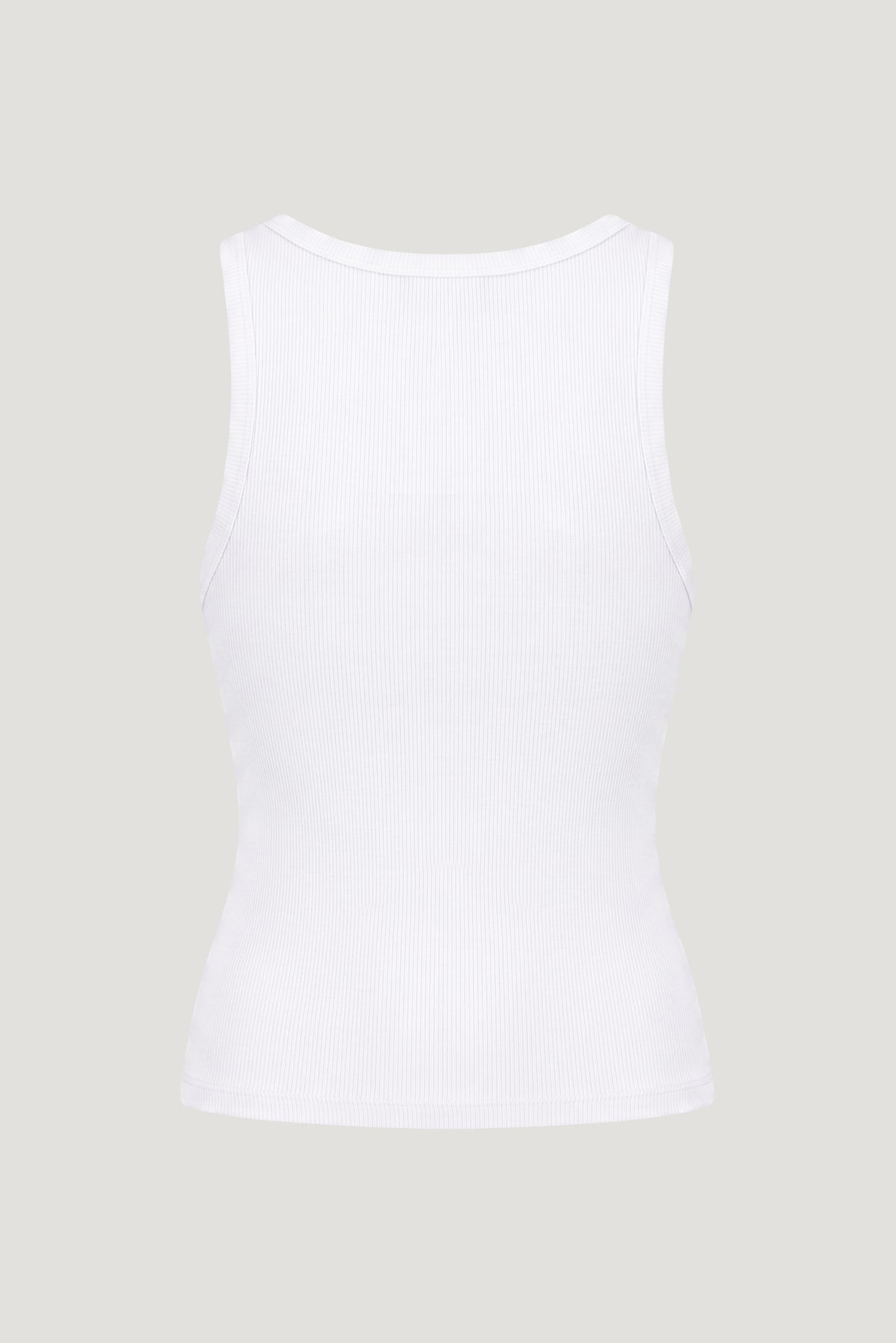 Dynamite Website Shop | Ellie Ribbed Tank Top White
