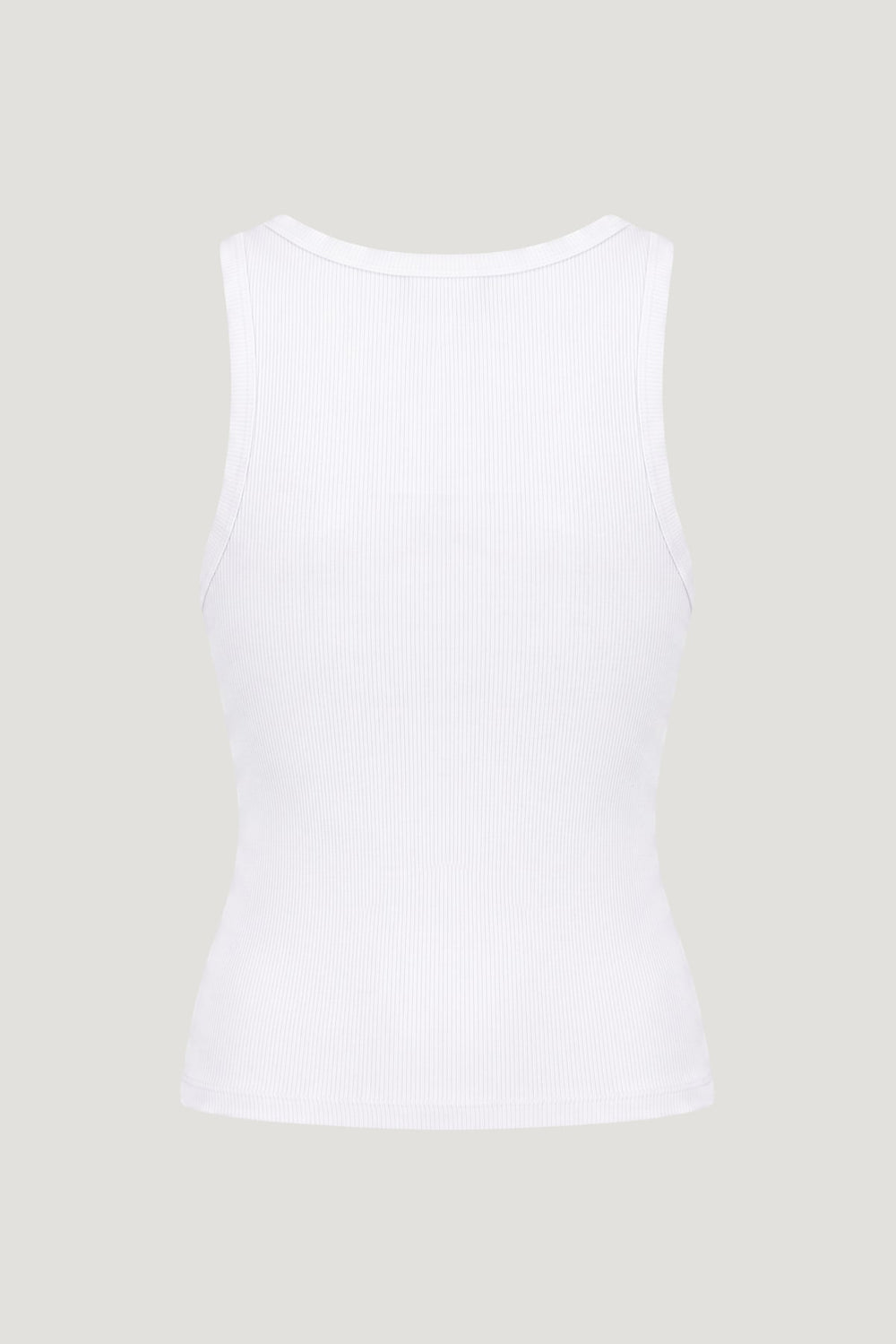Dynamite Website Shop | Ellie Ribbed Tank Top White