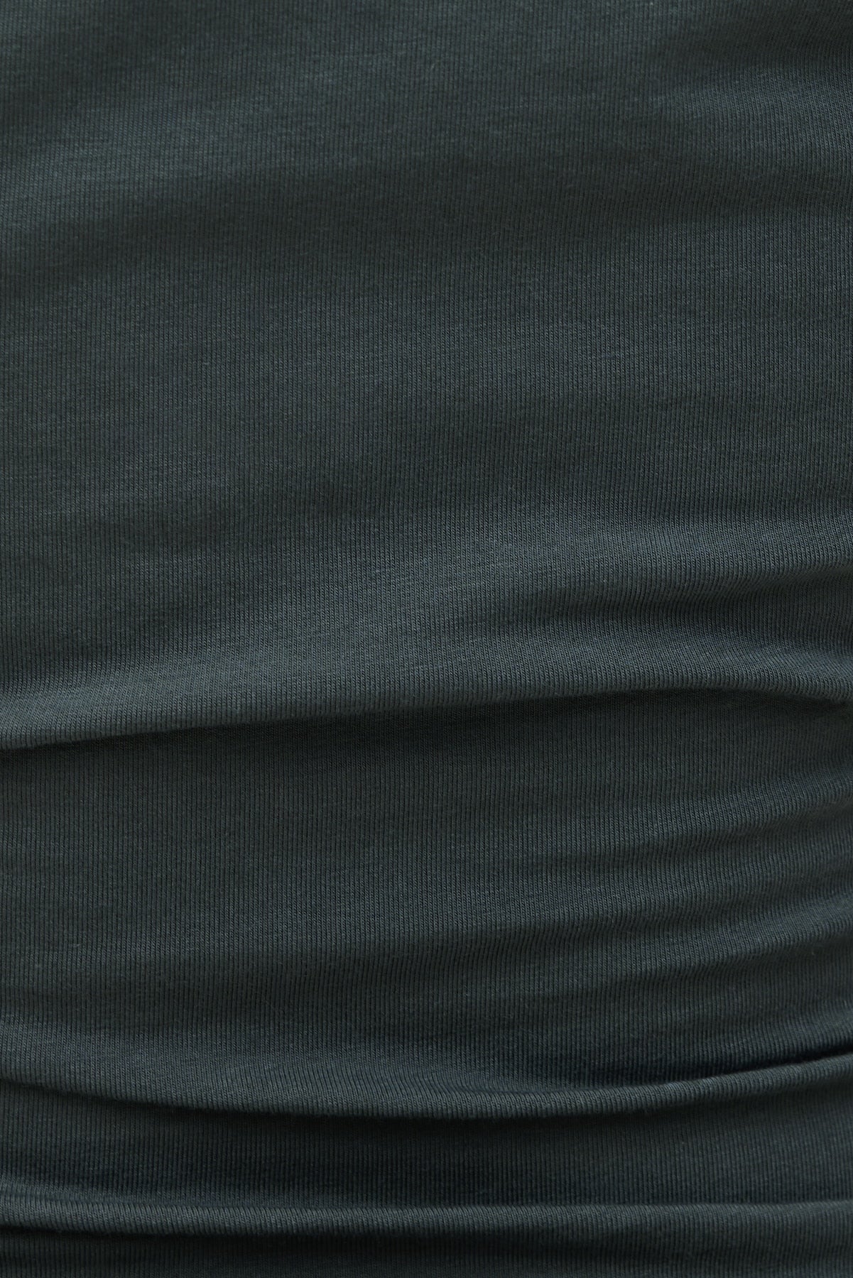 Dynamite Outlets | Andrea Shirred Jersey T Shirt Green