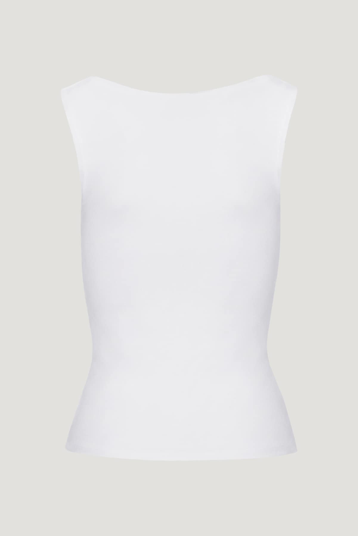 Dynamite Website Shop | Nola Sculpt Tank Top White