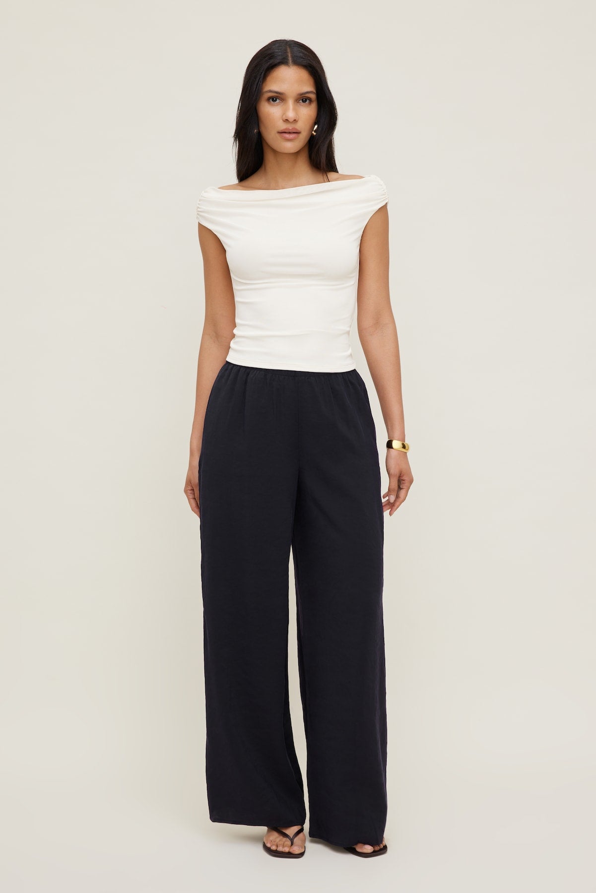 Dynamite US | Priya Wide Leg Pants Navy