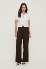 Dynamite On Sale | Yasmin Airflow Straight Leg Pants Brown