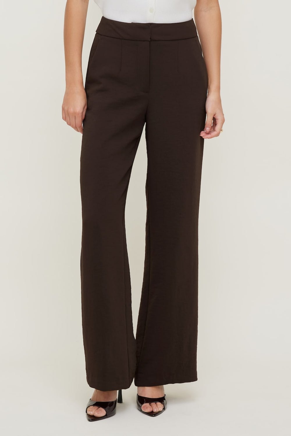 Dynamite On Sale | Yasmin Airflow Straight Leg Pants Brown