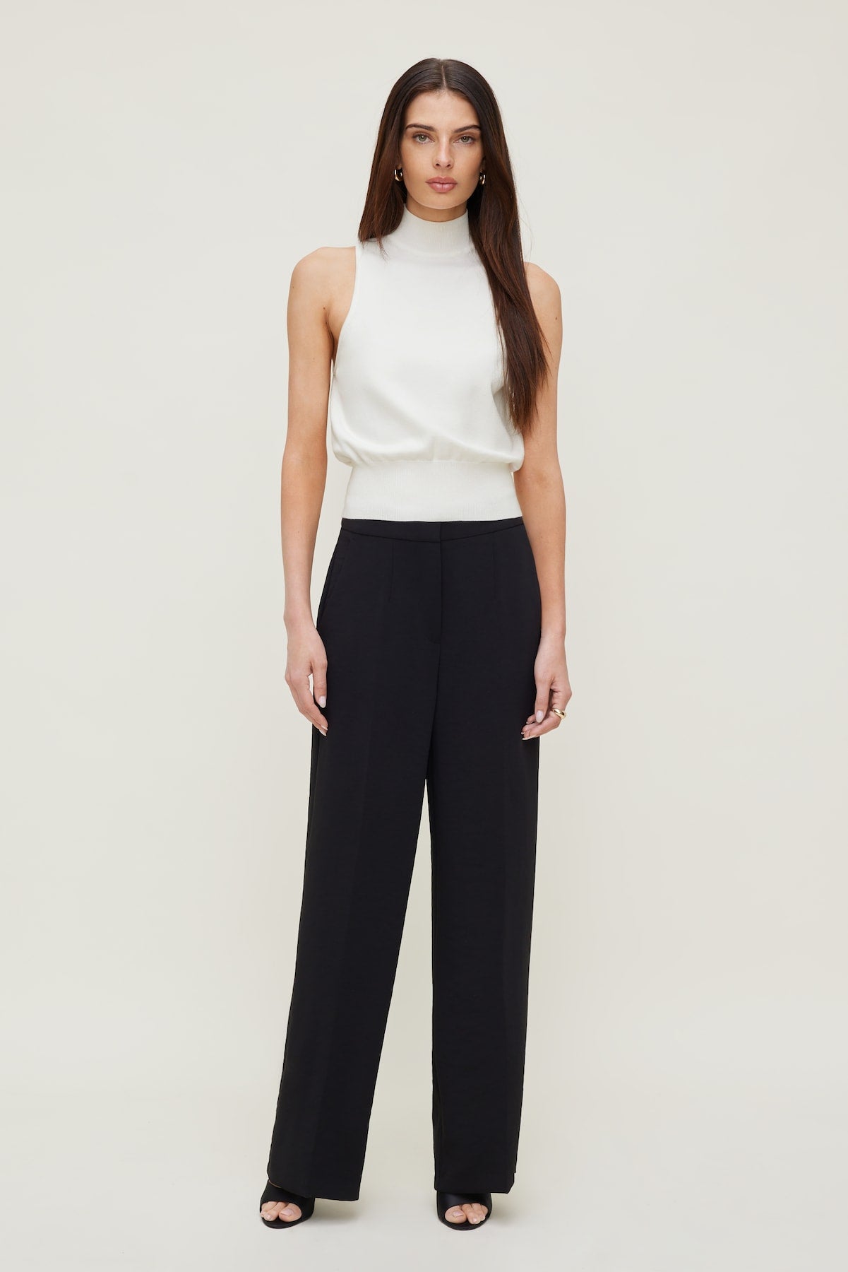 Dynamite Online | Yasmin Airflow Straight Leg Pants Black