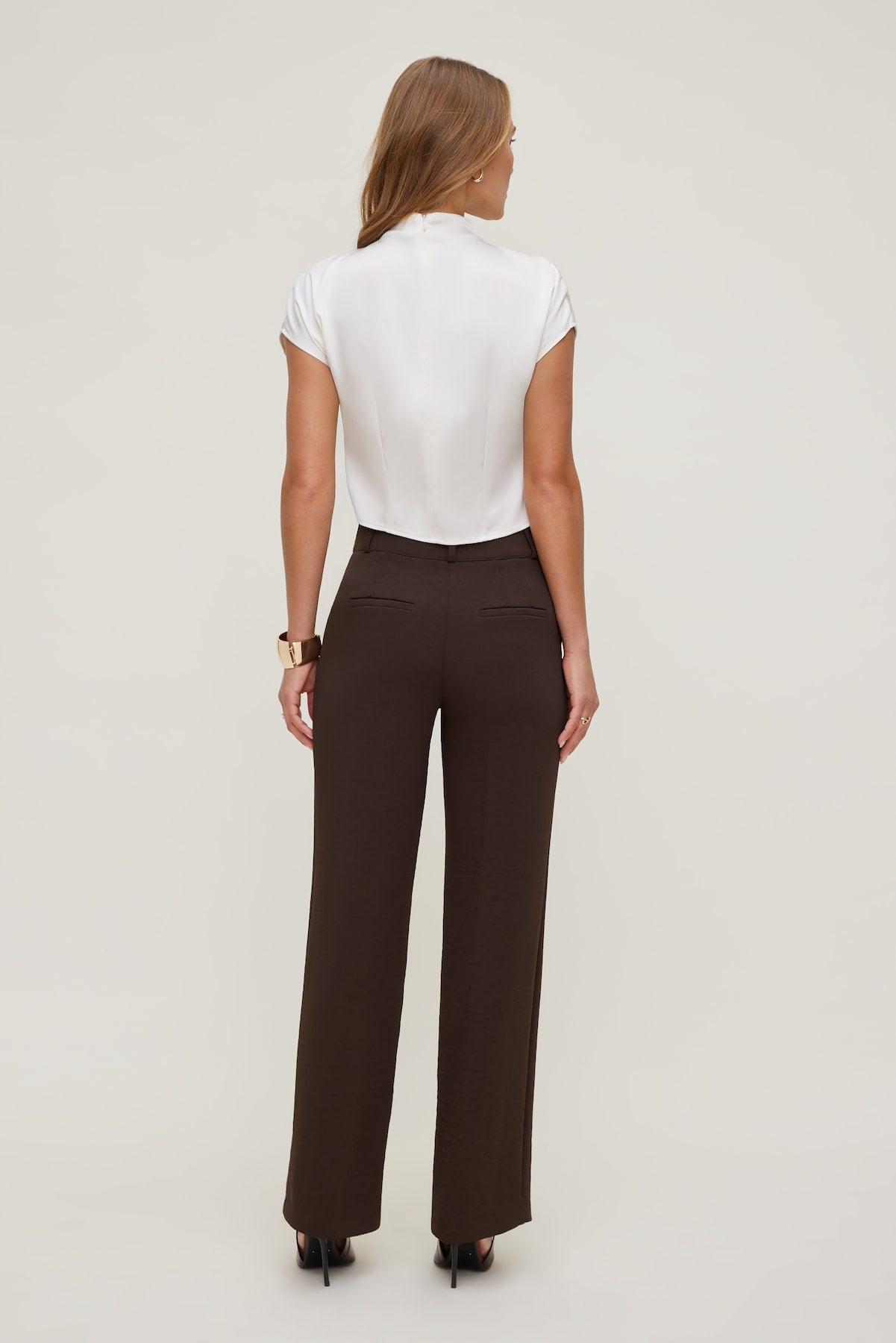 Dynamite Discount | Camelia Airflow Clean Straight Leg Pants Brown