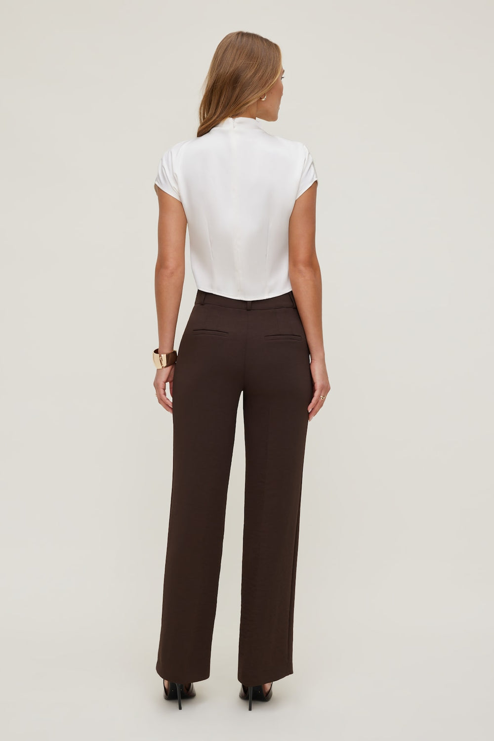 Dynamite Discount | Camelia Airflow Clean Straight Leg Pants Brown