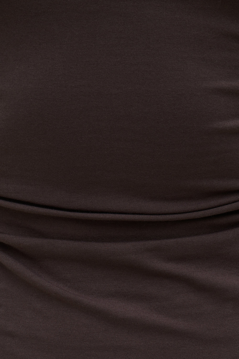 Dynamite Store | Katia Ruched Jersey Mini Dress Brown