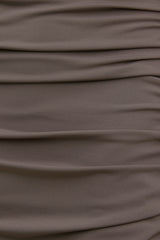 Dynamite Website Shop | Sculpt Open Side Maxi Dress Brown