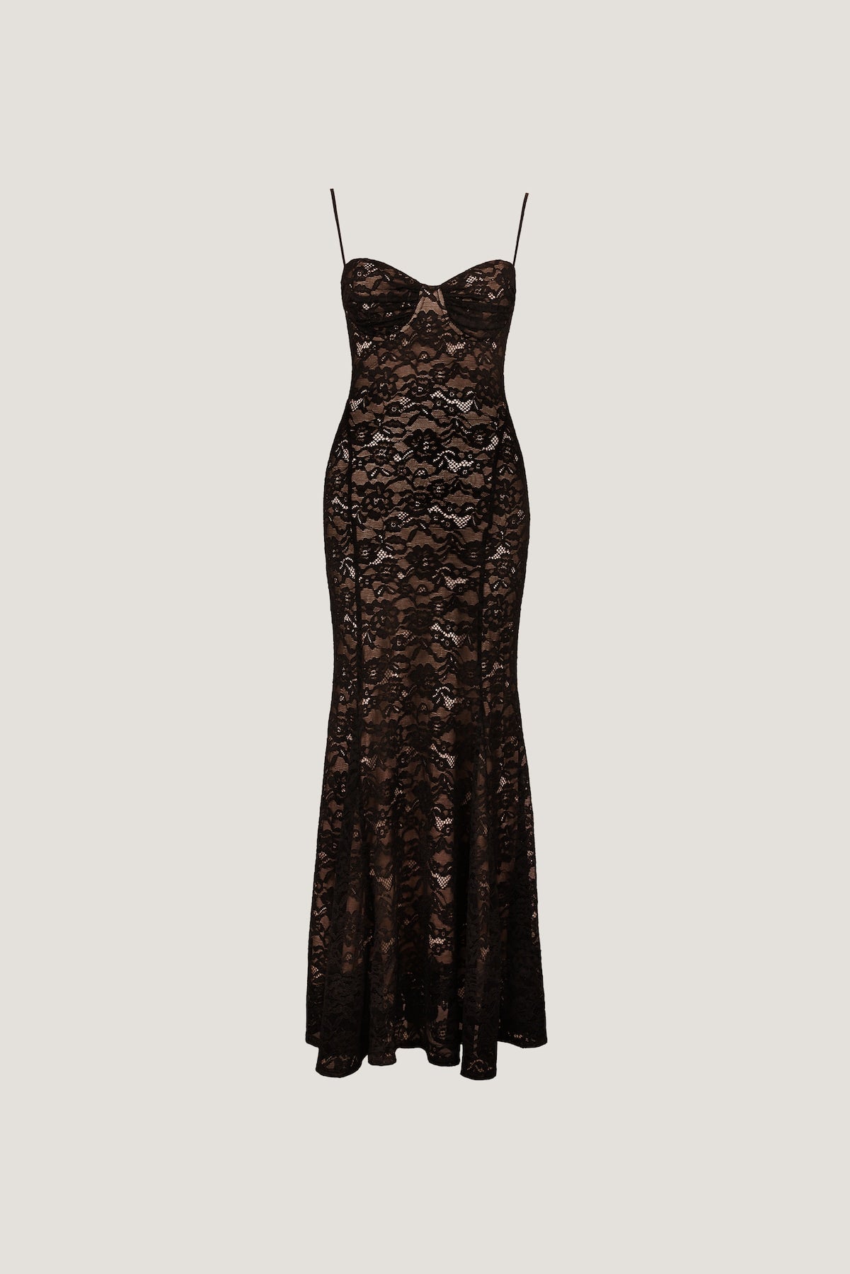 Dynamite US | Monet Lace Overlay Maxi Dress Black