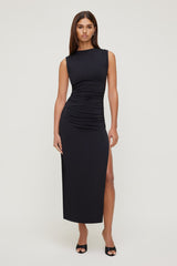 Dynamite Online | Sculpt Open Side Maxi Dress Black