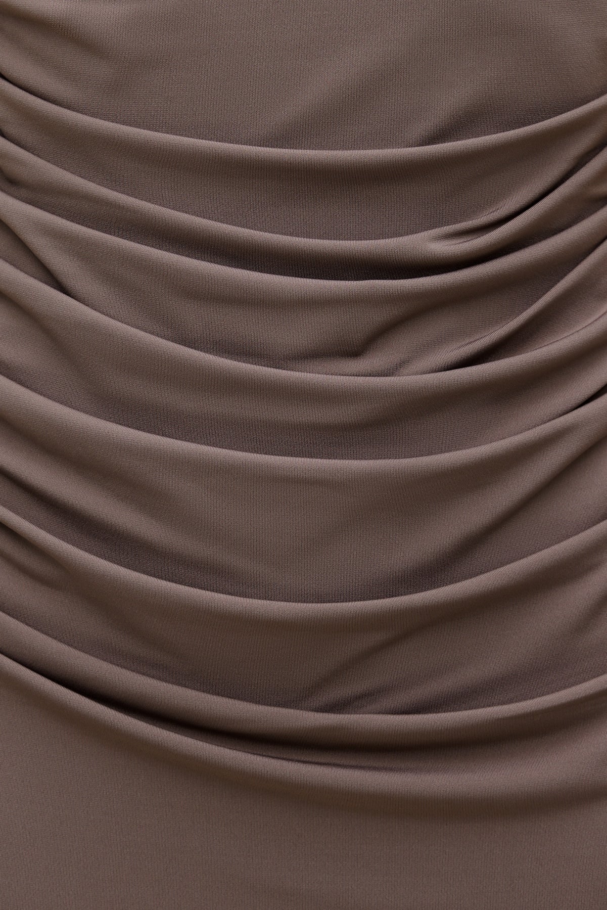 Dynamite Discount | Bria Sculpt Mock Neck Maxi Dress Brown