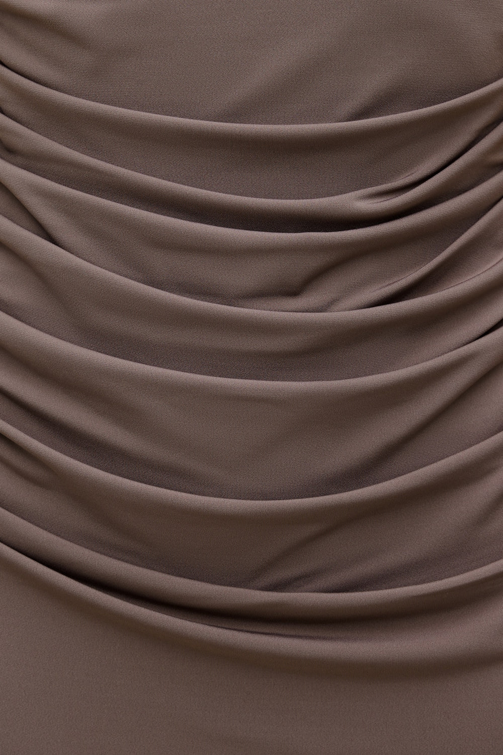 Dynamite Discount | Bria Sculpt Mock Neck Maxi Dress Brown