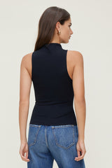 Dynamite Store | Sculpt Mock Neck Tank Top Black