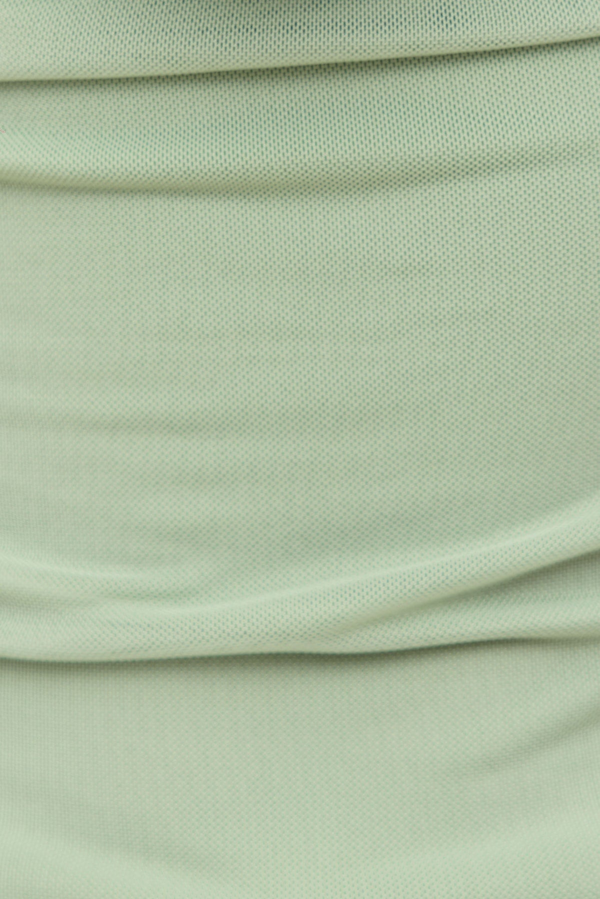 Dynamite Outlets | Cowl Neck Mesh Halter Top Green