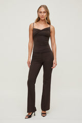 Dynamite Online | Twisted Cami Top Brown