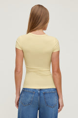 Dynamite Store | Rumi Crewneck T Shirt Yellow