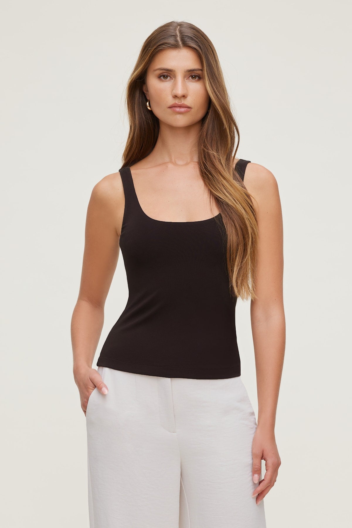 Dynamite Discount | Scoop Neck Tank Top Brown