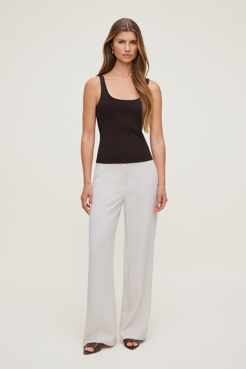 Dynamite Discount | Scoop Neck Tank Top Brown