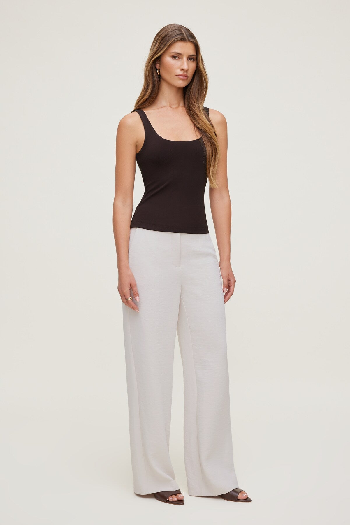 Dynamite Discount | Scoop Neck Tank Top Brown