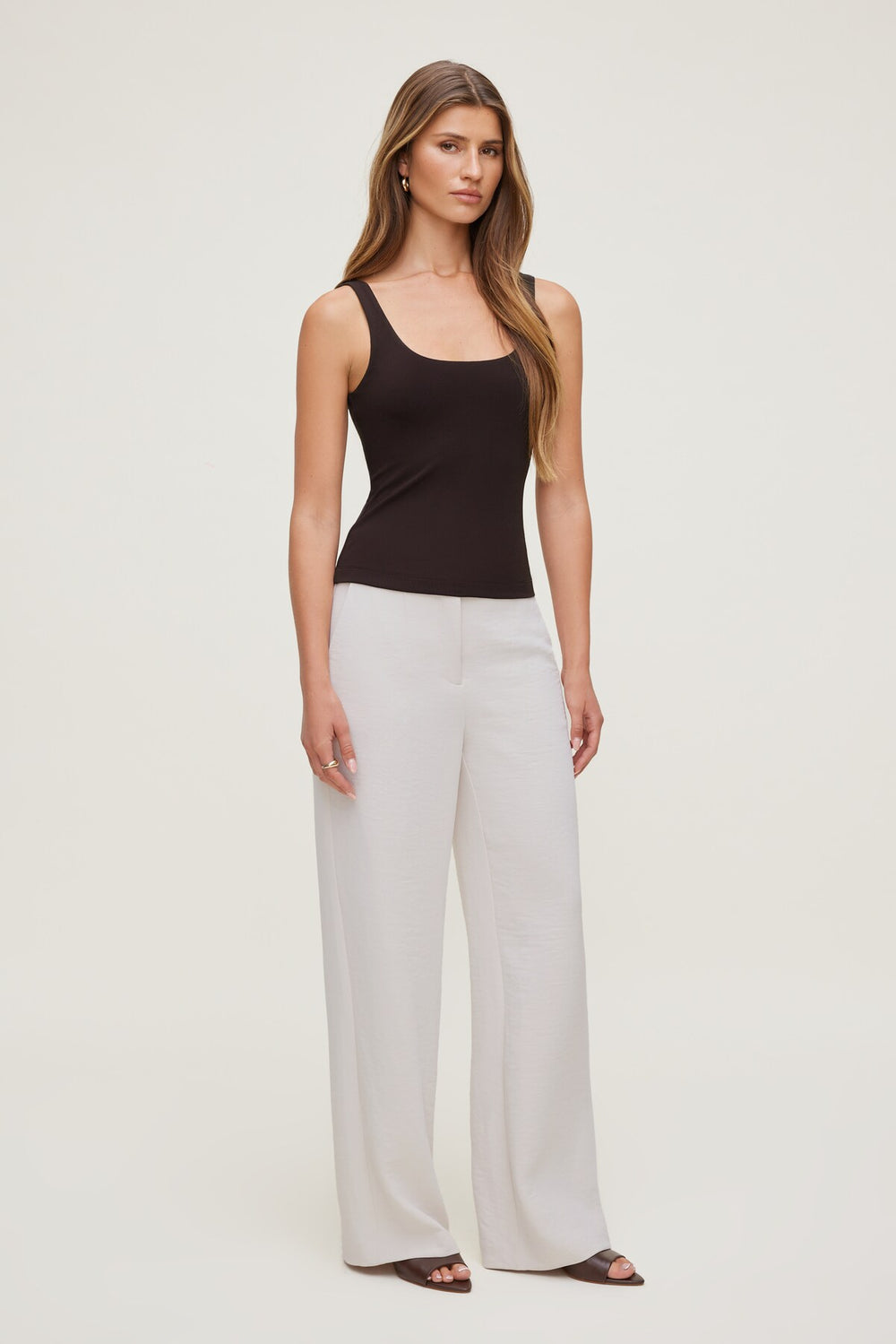 Dynamite Discount | Scoop Neck Tank Top Brown