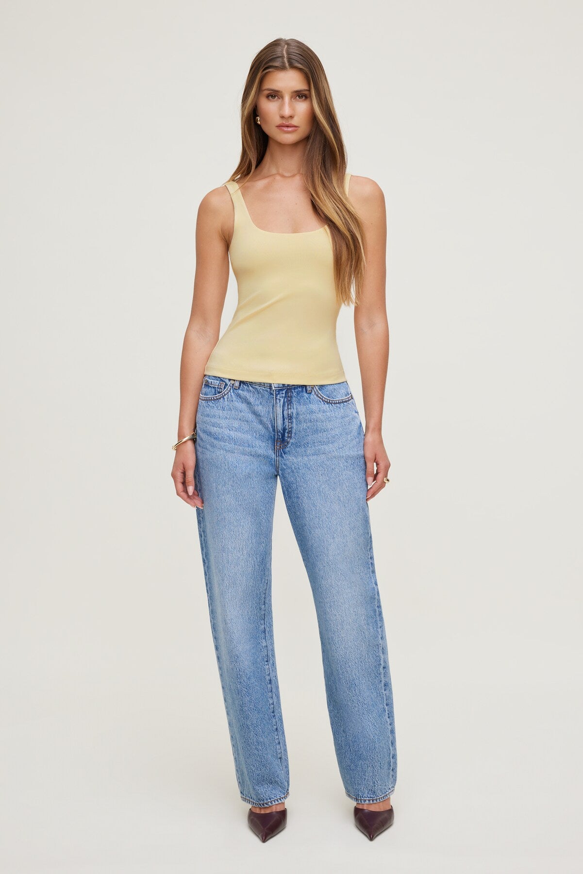 Dynamite Outlet | Scoop Neck Tank Top Yellow