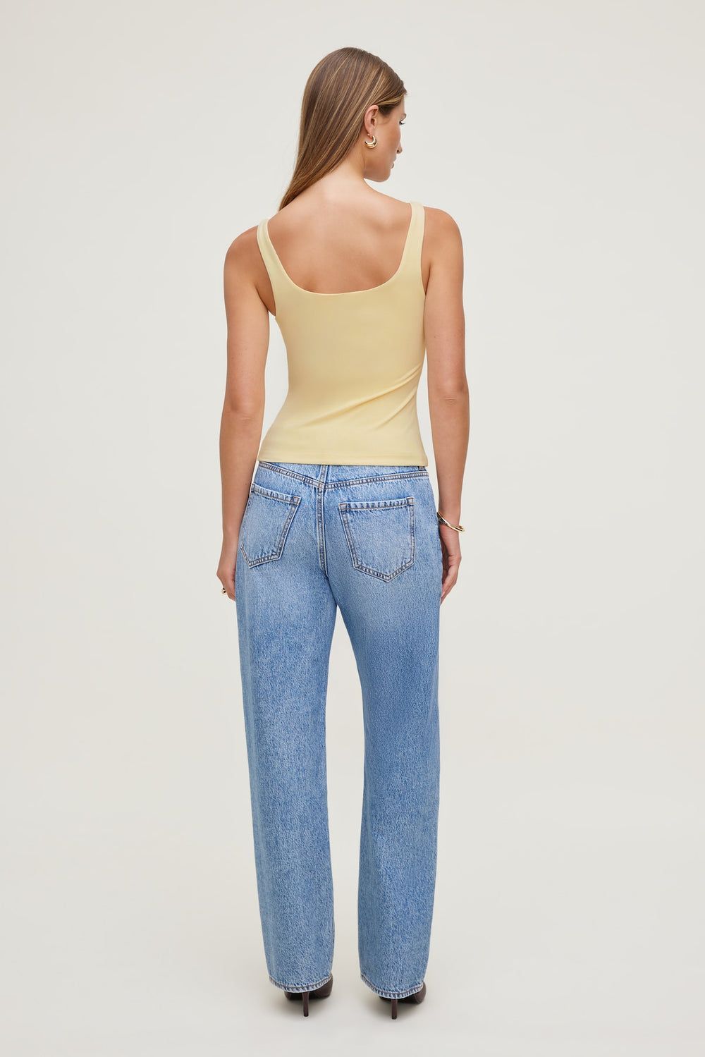 Dynamite Outlet | Scoop Neck Tank Top Yellow