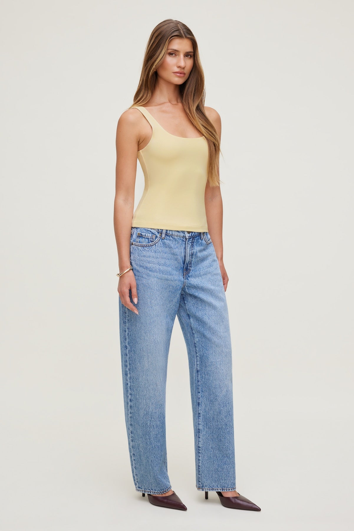 Dynamite Outlet | Scoop Neck Tank Top Yellow