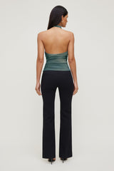 Dynamite Store | Draped Mesh Halter Top Blue