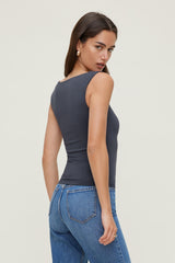 Dynamite US | Nola Sculpt Tank Top Blue