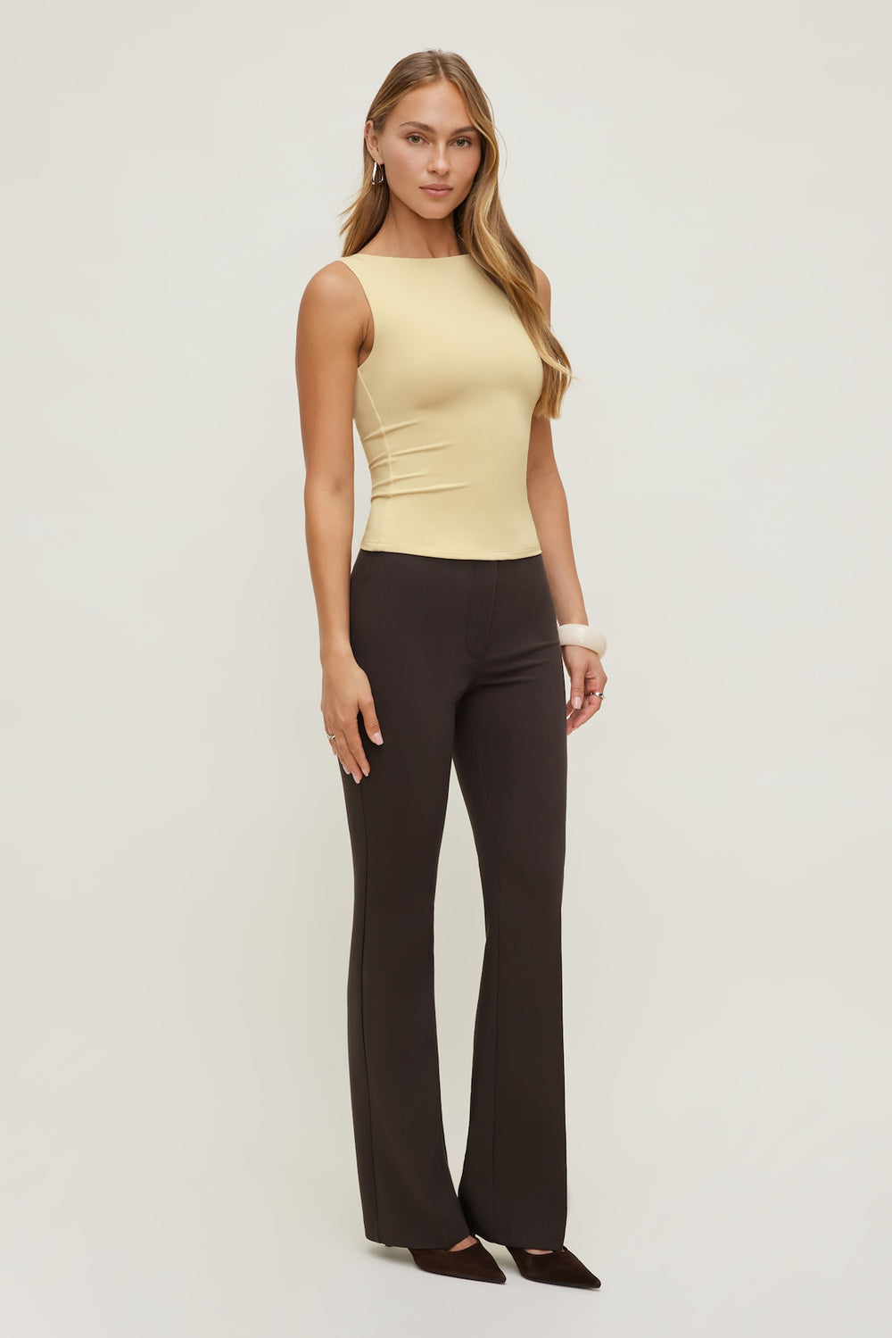 Dynamite On Sale | Nola Sculpt Tank Top Yellow