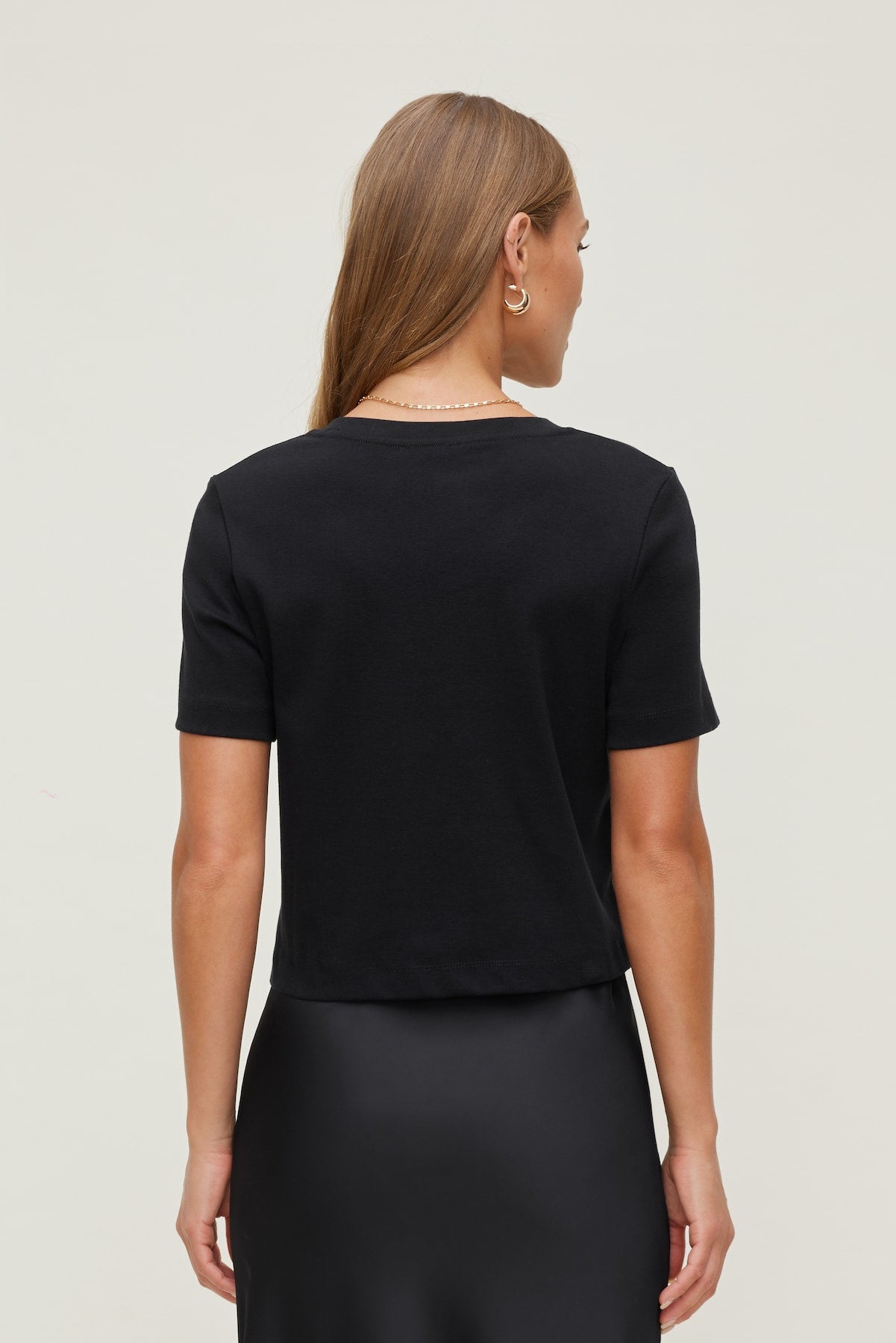 Dynamite Outlet | Everyday Cotton T Shirt Black