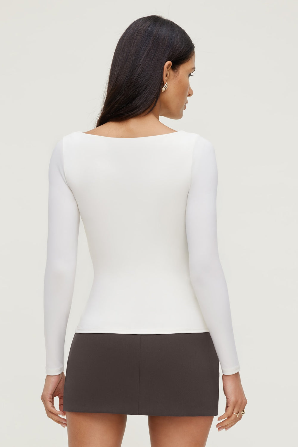 Dynamite On Sale | Nola Sculpt Long Sleeve Top Beige