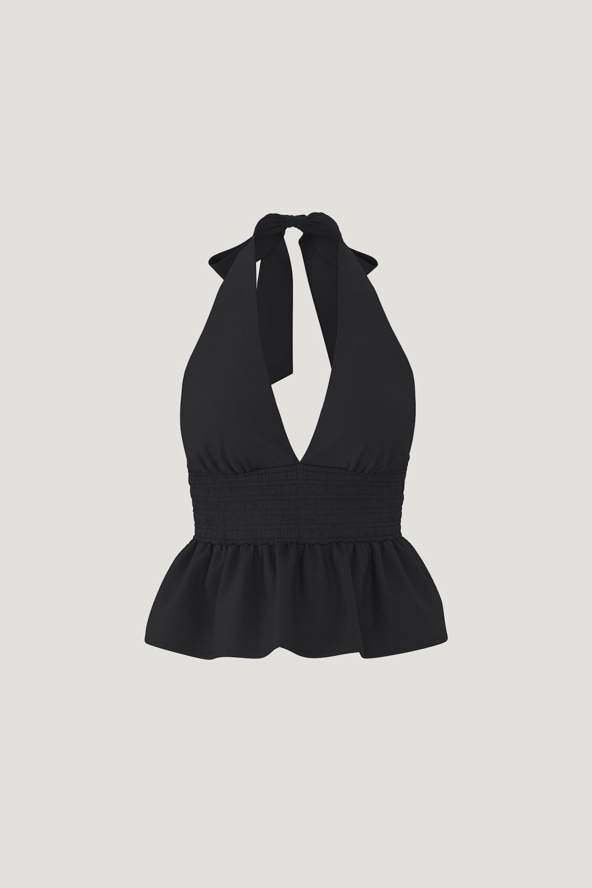 Dynamite On Sale | Poplin Halter Top Black