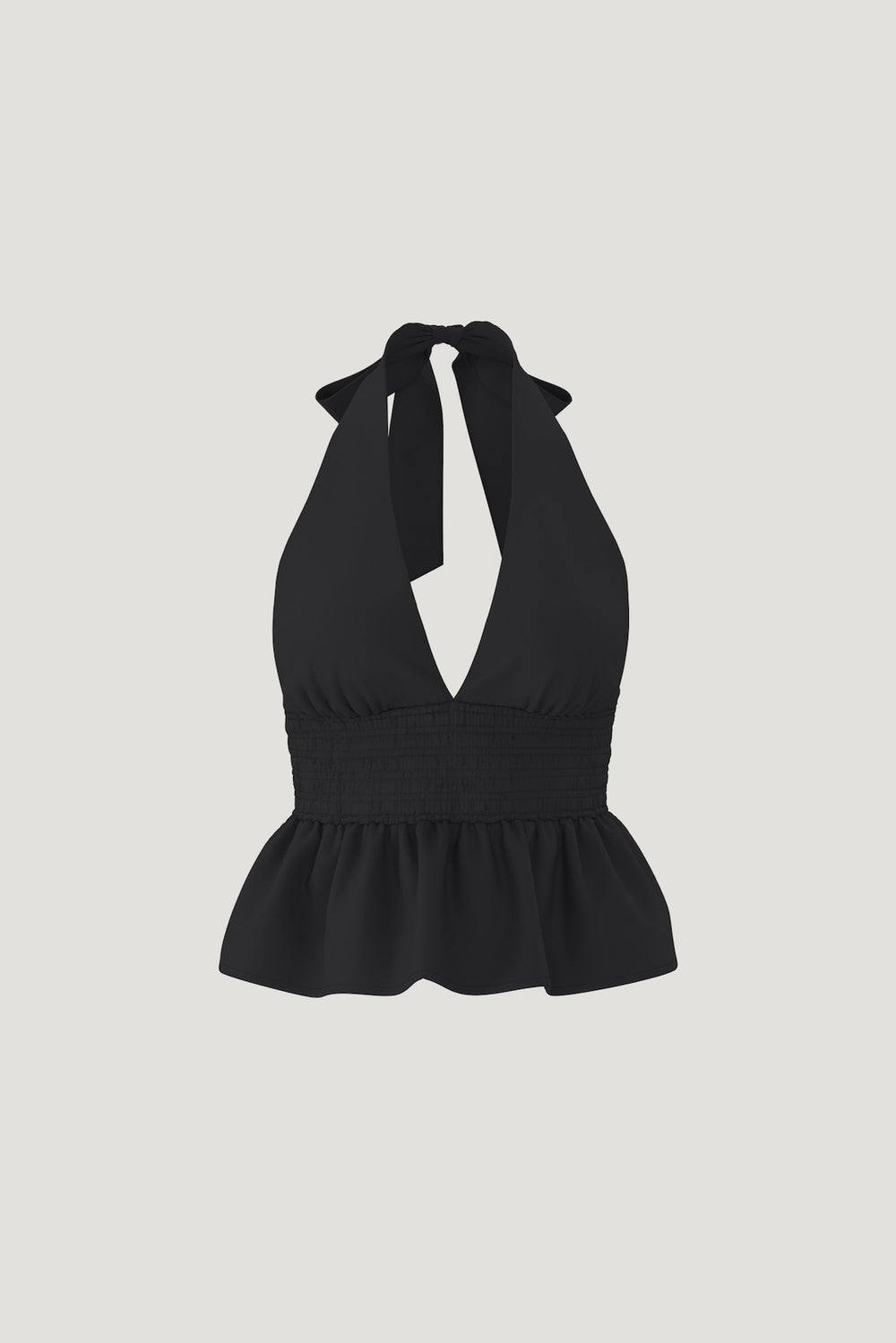 Dynamite On Sale | Poplin Halter Top Black