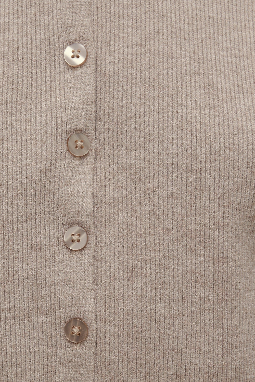 Dynamite Online | Sara Ribbed Cinch Hem Cardigan Beige