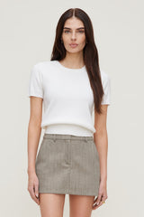 Dynamite Outlet | Clara Short Sleeve Sweater White