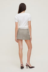 Dynamite Outlet | Clara Short Sleeve Sweater White