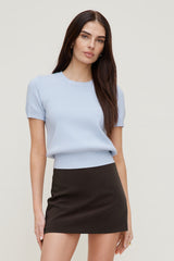 Dynamite Store | Clara Short Sleeve Sweater Blue