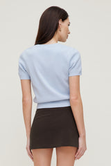 Dynamite Store | Clara Short Sleeve Sweater Blue