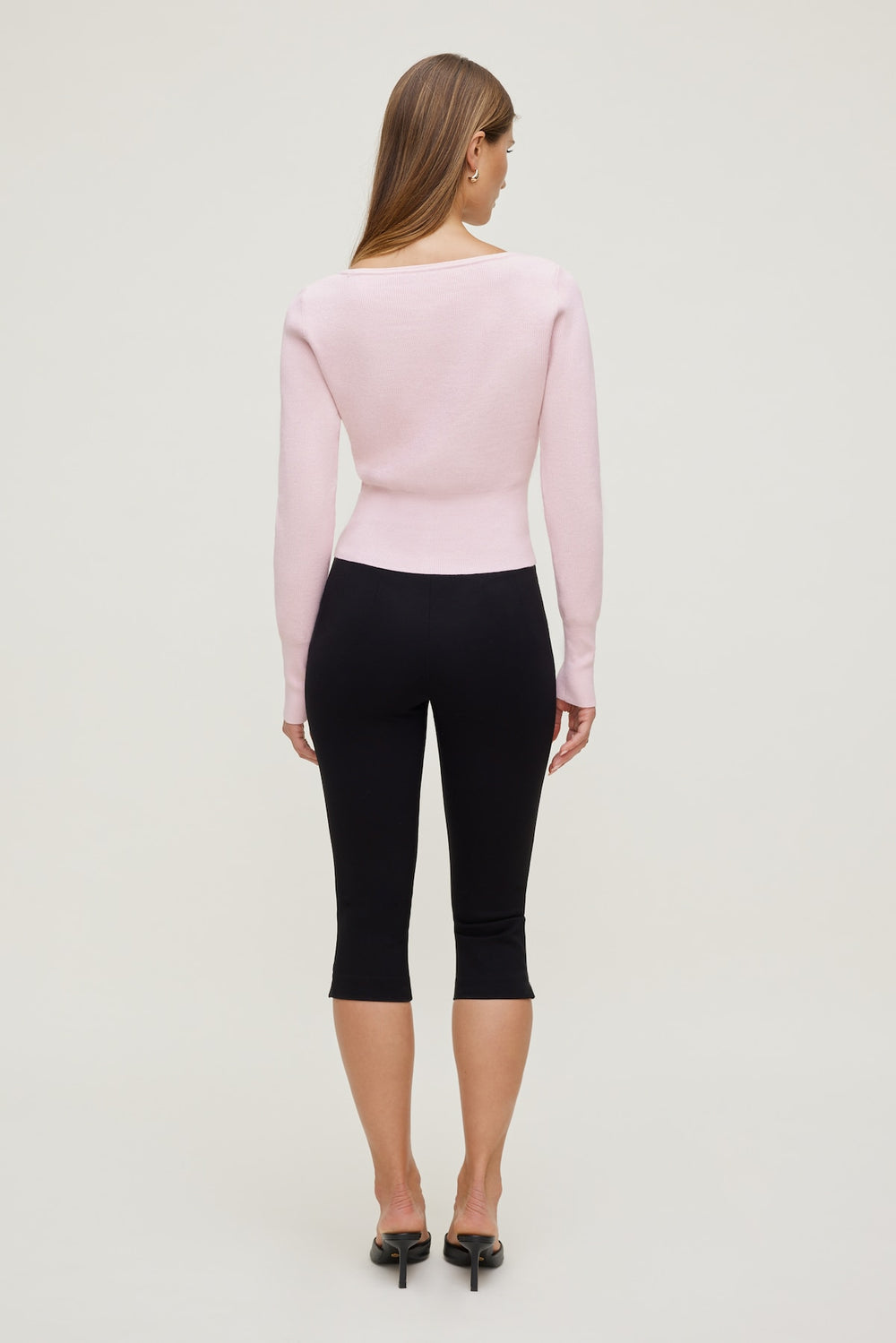 Dynamite Website Shop | Sara Ribbed Cinch Hem Cardigan Pink