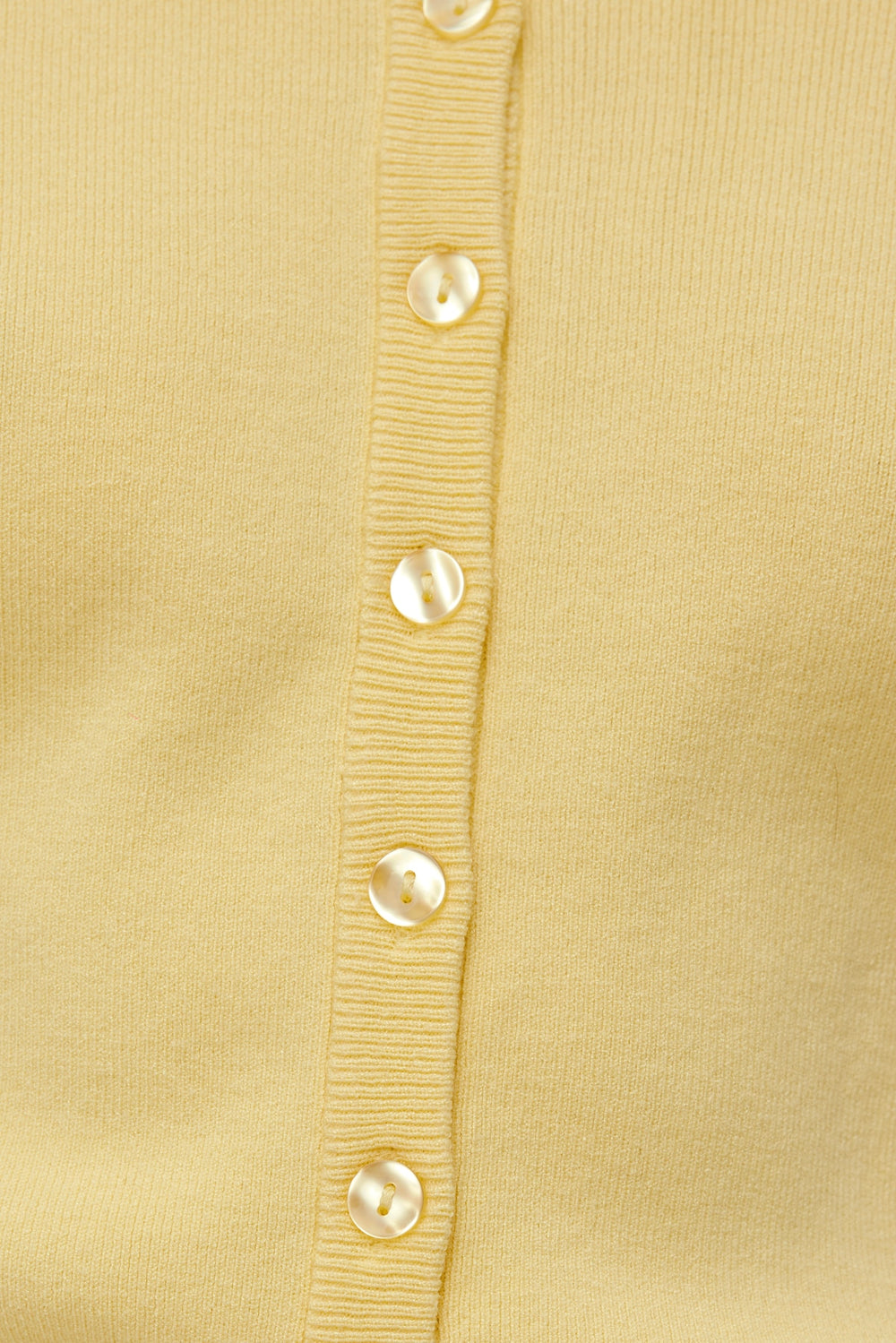 Dynamite On Sale | Rebecca Crewneck Cardigan Yellow