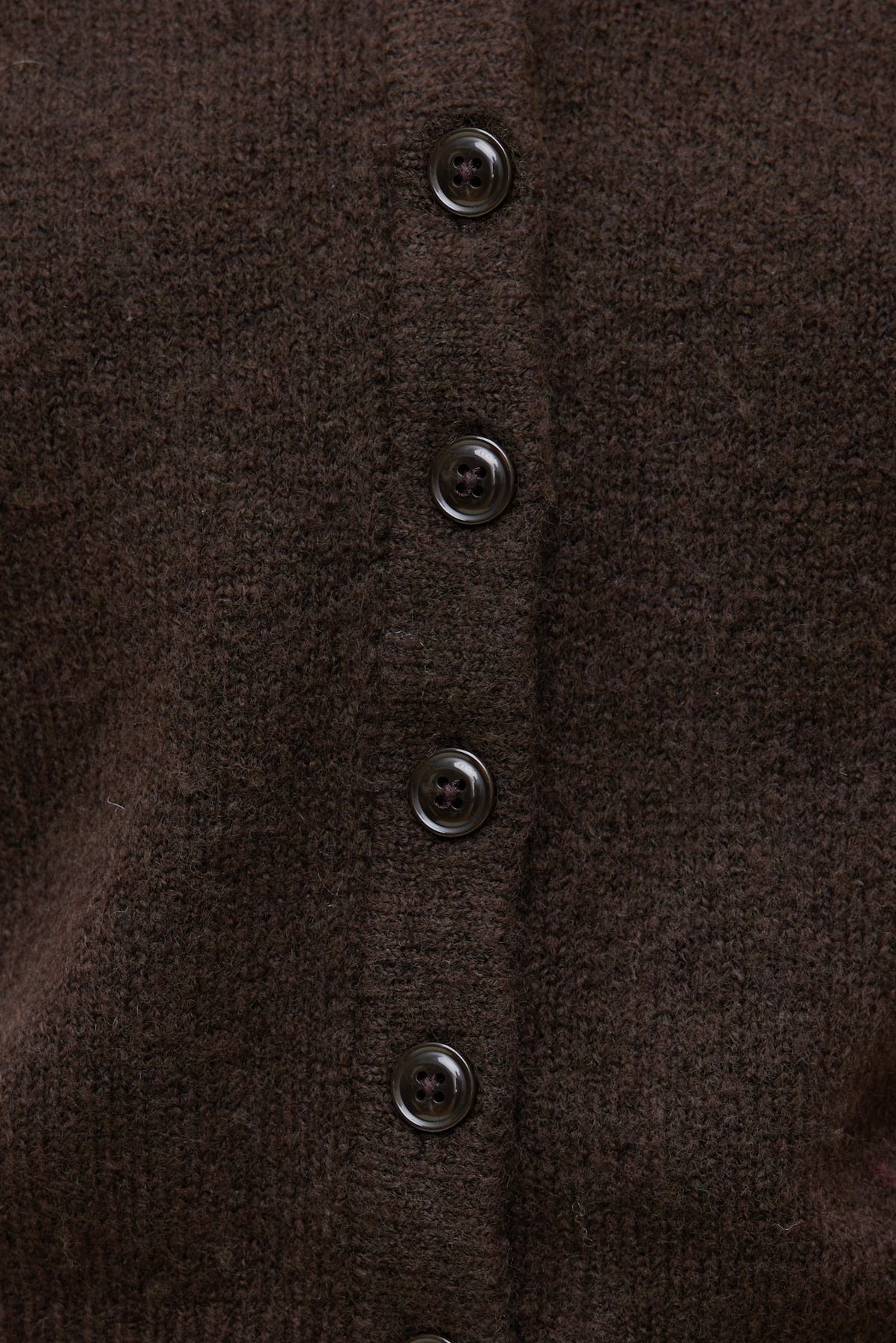 Dynamite Outlet | Rebecca Crewneck Cardigan Brown