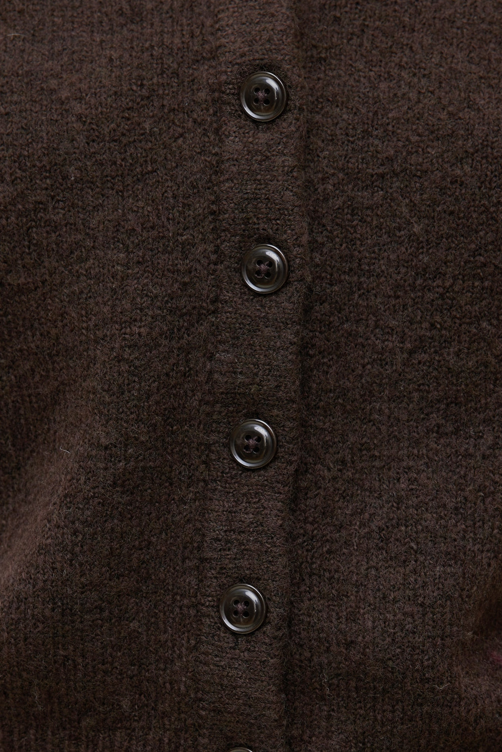 Dynamite Outlet | Rebecca Crewneck Cardigan Brown
