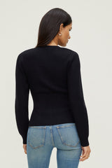 Dynamite Store | Cinched Waist Cardigan Black