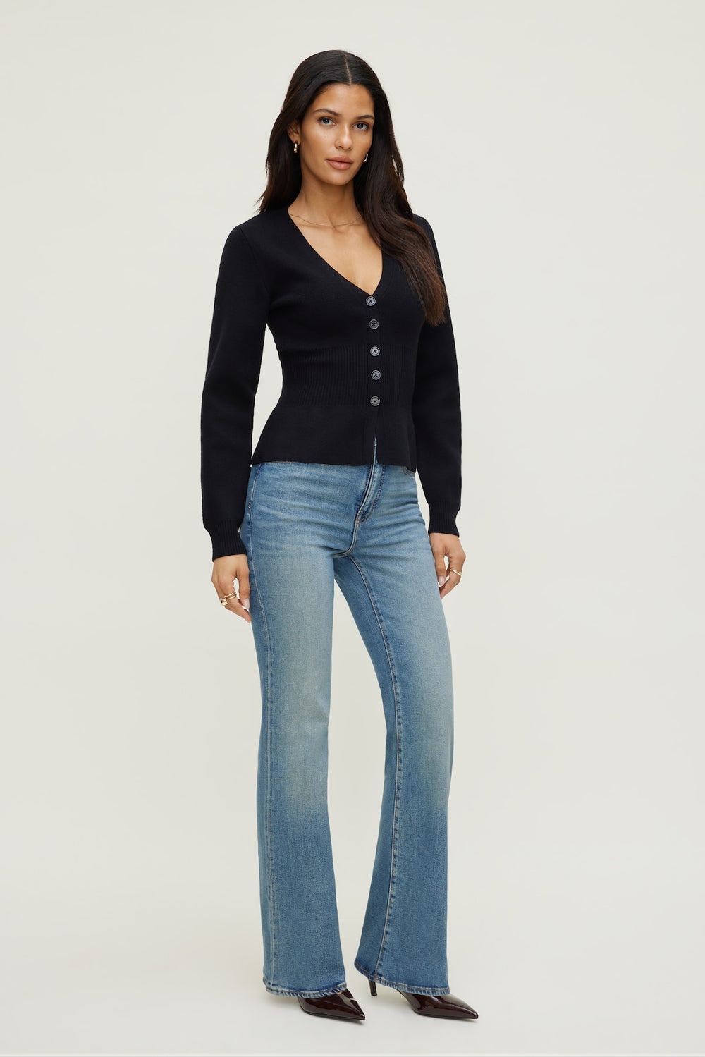 Dynamite Store | Cinched Waist Cardigan Black