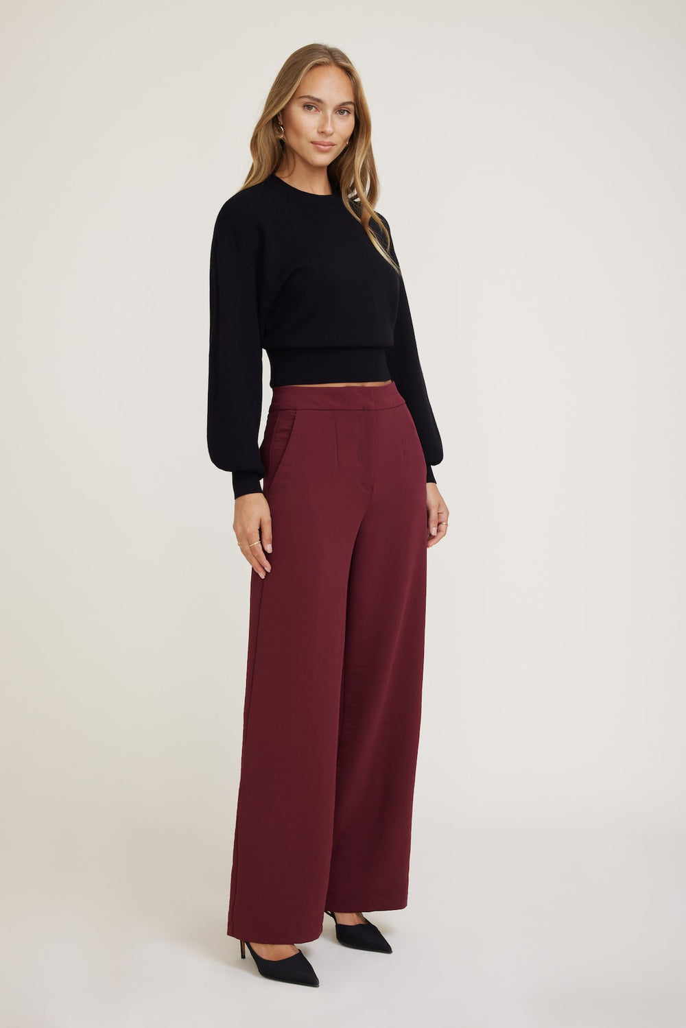 Dynamite US | Balloon Sleeve Sweater Black