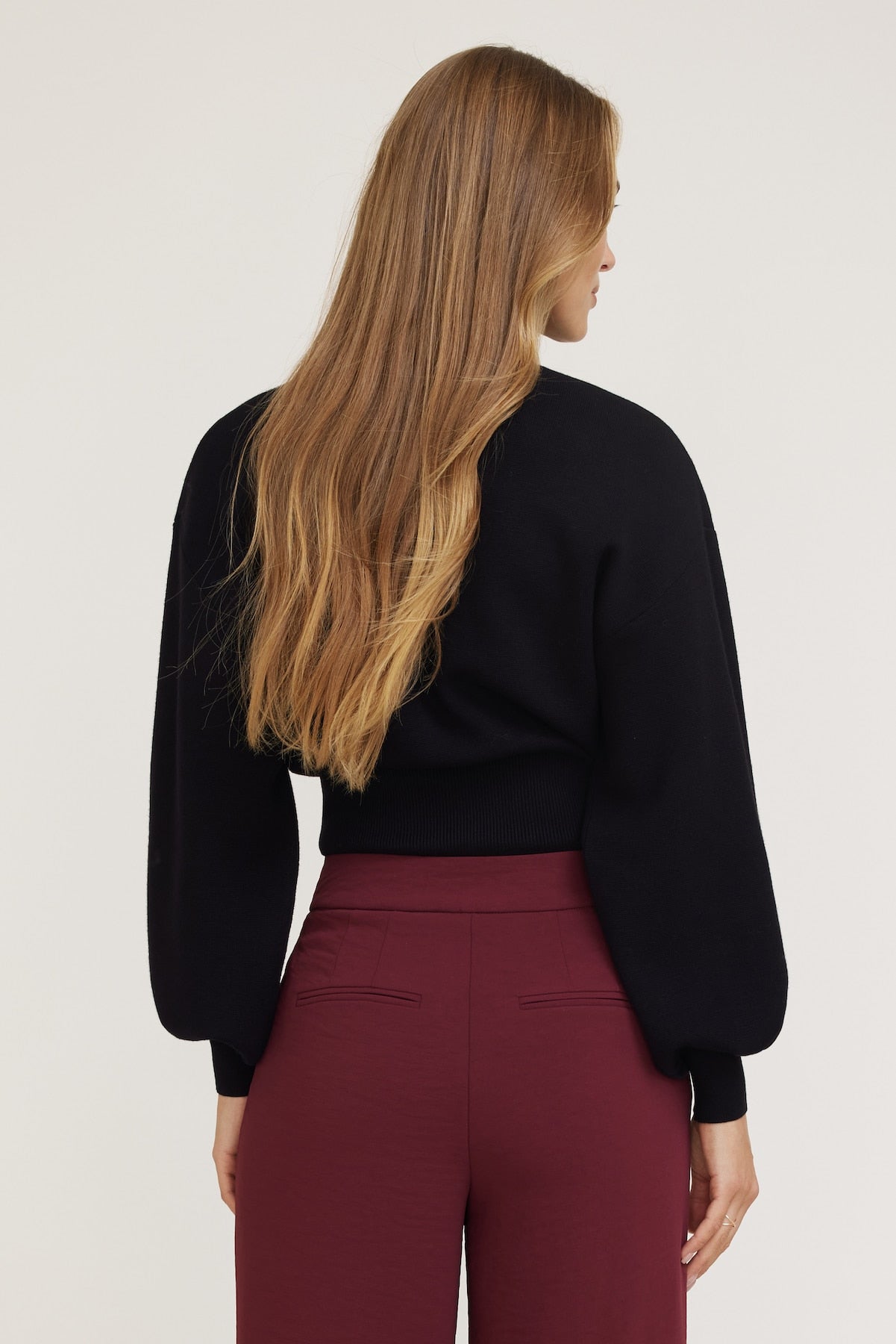 Dynamite US | Balloon Sleeve Sweater Black
