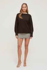 Dynamite On Sale | Rory Oversized Sweater Brown