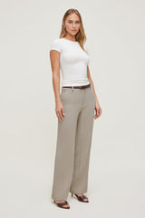 Dynamite Discount | Camelia Airflow Clean Straight Leg Pants Beige